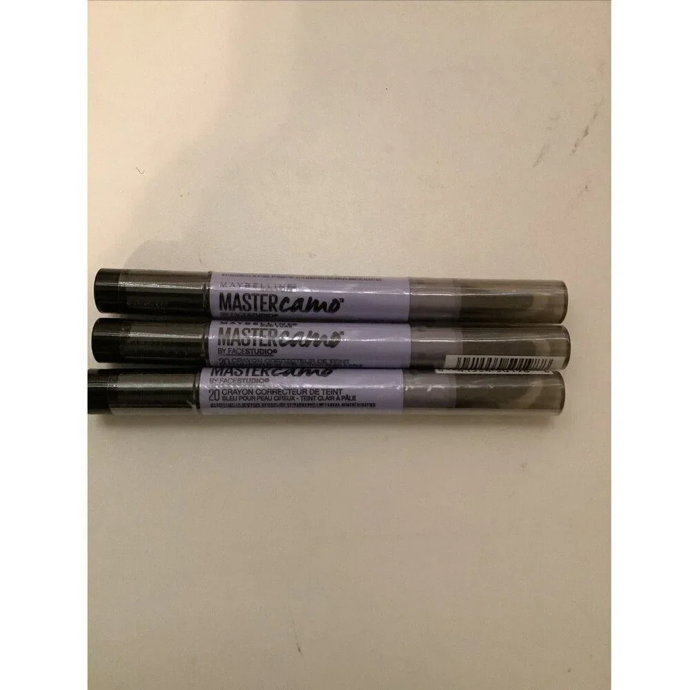 Maybelline Master Camo Color Correcting Pens #20 For Shallowness, Bundle 3pcs.